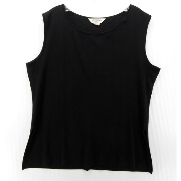 VINTAGE Misook Top 1X Plus Pullover Tank Shirt Casual Sleeveless - Picture 1 of 8